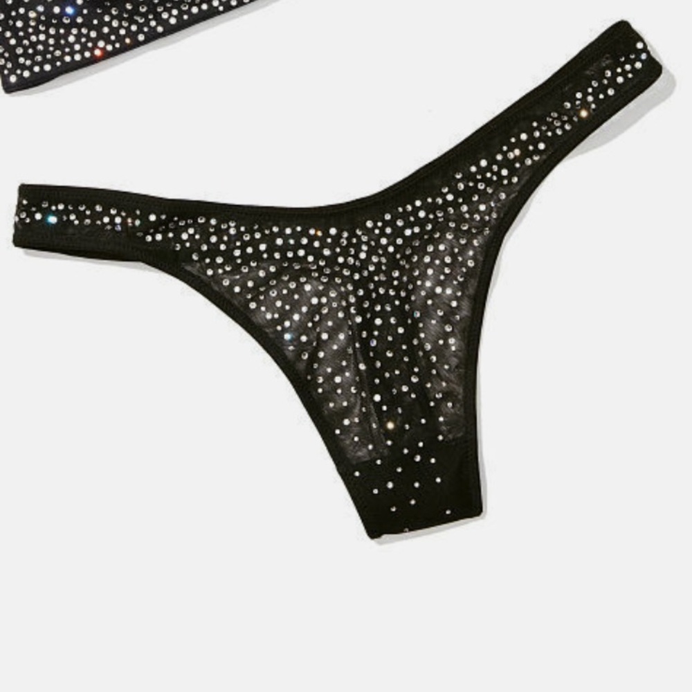VICTORIA'S SECRET Fashion Show 2018 NYC Swarovski CRYSTALS BLING Thong